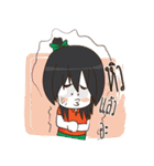 Green Orange lady（個別スタンプ：31）