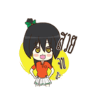 Green Orange lady（個別スタンプ：32）