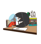 Green Orange lady（個別スタンプ：35）