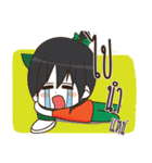 Green Orange lady（個別スタンプ：36）