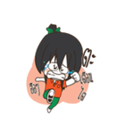 Green Orange lady（個別スタンプ：39）