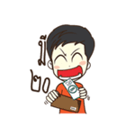 Green Orange Boy（個別スタンプ：21）