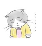 グレとモフとお友達（個別スタンプ：15）