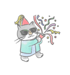 グレとモフとお友達（個別スタンプ：35）