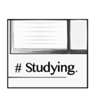 [English]Notes.（個別スタンプ：38）