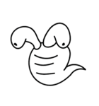 Just a worm- worm（個別スタンプ：6）