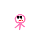 カラフル手書き棒人間スタンプ（個別スタンプ：2）