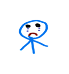 カラフル手書き棒人間スタンプ（個別スタンプ：6）