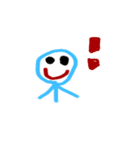 カラフル手書き棒人間スタンプ（個別スタンプ：8）