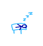 カラフル手書き棒人間スタンプ（個別スタンプ：10）