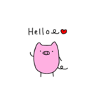 どこでも ミニブタ（個別スタンプ：1）