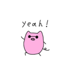 どこでも ミニブタ（個別スタンプ：4）