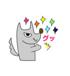 オオカミくんとボウシくん（個別スタンプ：6）