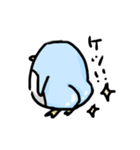 水色ペンギン（個別スタンプ：3）