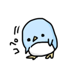 水色ペンギン（個別スタンプ：4）