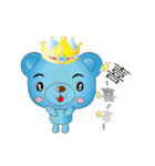 Blue bear with bushy eyebrows (Chinese)（個別スタンプ：10）