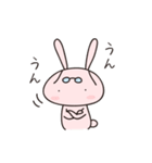 Rabbit with glasses called "Usami"（個別スタンプ：1）