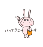 Rabbit with glasses called "Usami"（個別スタンプ：5）