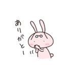 Rabbit with glasses called "Usami"（個別スタンプ：12）