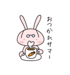 Rabbit with glasses called "Usami"（個別スタンプ：19）