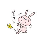 Rabbit with glasses called "Usami"（個別スタンプ：27）