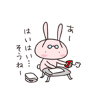 Rabbit with glasses called "Usami"（個別スタンプ：29）