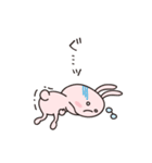Rabbit with glasses called "Usami"（個別スタンプ：34）