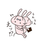 Rabbit with glasses called "Usami"（個別スタンプ：38）