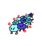 青色のモンスター（個別スタンプ：5）