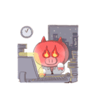 Piggy's office life ver.2（個別スタンプ：7）