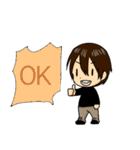 フキダシとハイネック（個別スタンプ：2）