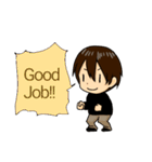 フキダシとハイネック（個別スタンプ：13）
