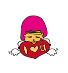 Love boy ＆ Love girl（個別スタンプ：4）