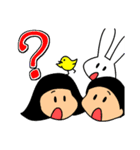 【よく使う言葉】仲良しそっくりきょうだい（個別スタンプ：34）