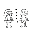 【よく使う言葉】仲良しそっくりきょうだい（個別スタンプ：35）