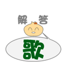 Guess word - Answer（個別スタンプ：9）