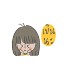 tan girl with her moods（個別スタンプ：36）