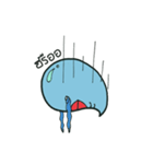 Josh and his worm（個別スタンプ：2）