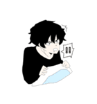 マッシュの男の子（個別スタンプ：8）