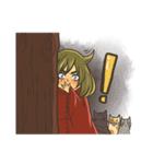 Redcoat with cats（個別スタンプ：13）