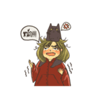 Redcoat with cats（個別スタンプ：14）