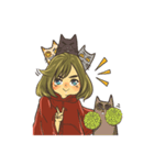 Redcoat with cats（個別スタンプ：20）