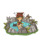 Redcoat with cats（個別スタンプ：25）