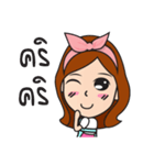 Barista Girl Coffee（個別スタンプ：14）