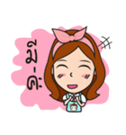 Barista Girl Coffee（個別スタンプ：16）