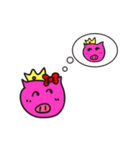 Pig head princess（個別スタンプ：13）