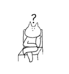 表情を変えないうさぎとねこ（個別スタンプ：10）