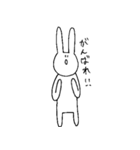 表情を変えないうさぎとねこ（個別スタンプ：20）