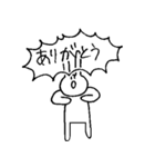 表情を変えないうさぎとねこ（個別スタンプ：28）