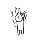 表情を変えないうさぎとねこ（個別スタンプ：29）